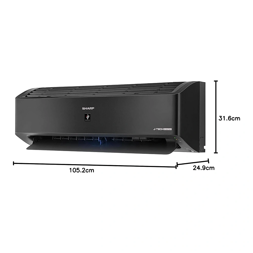 Sharp جهاز تكييف شارب AY-XP18YHEB inverter للتبريد والتدفئة - أسود 2.25 حصان